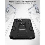 Wholesale Military Grade Armor Protection Stand Magnetic Feature Case for iPhone 12 Pro Max 6.7 (Silver)